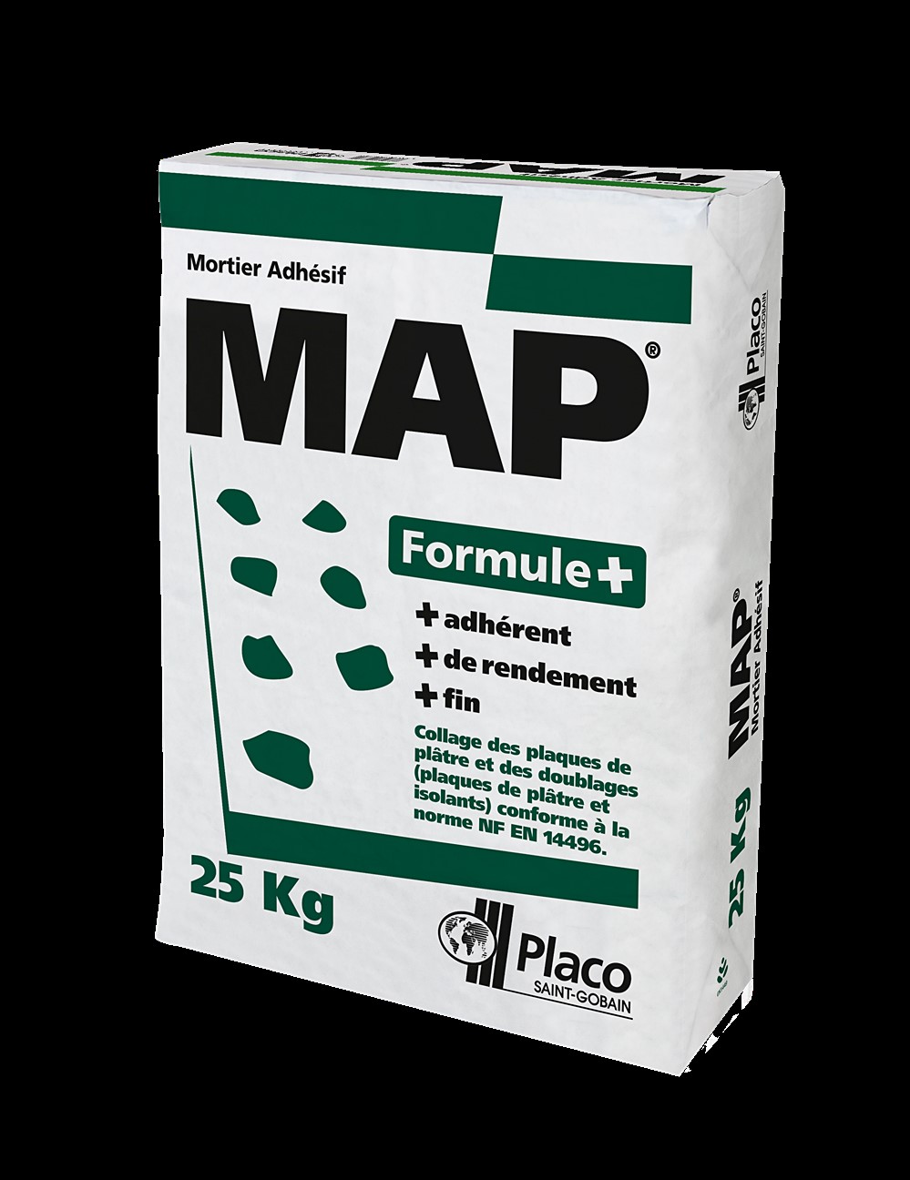 Mortier adhésif MAP® 25kg Formule+ - PLACO®